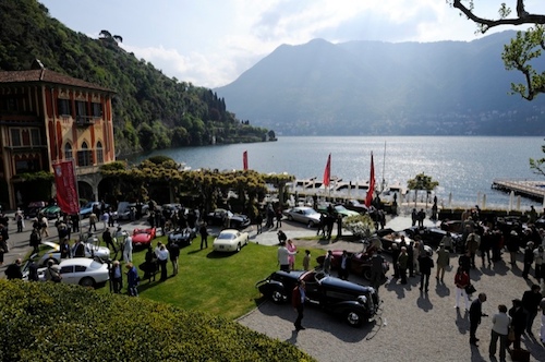 View from above and beyond the 2009 Concorso d'Eleganza Villa d'Este